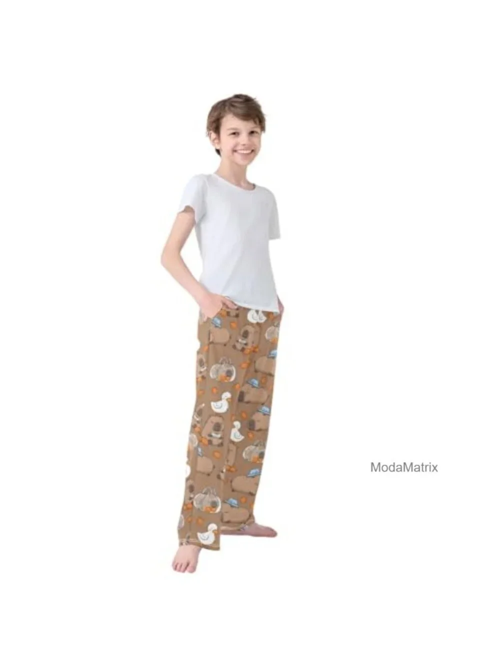 Kids Pajama Pants Soft Long Sleep Bottoms 95% Polyester 5% Spandex
